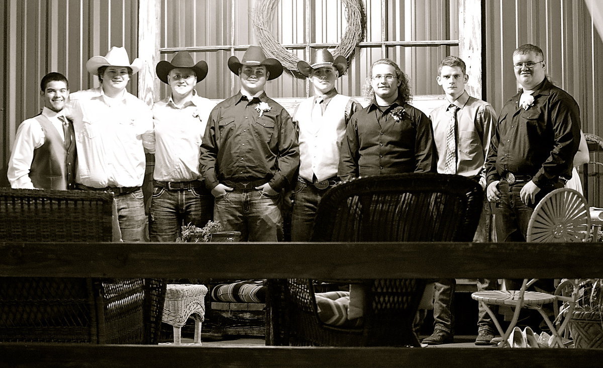 Image: The Patio Boys are (L-R): Tyler Anderson, John Byers, Bailey Eubank, Zain Byers, Cody Medrano, Shad Newman, Justin Wood and Colin Newman.