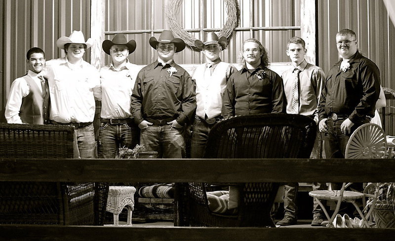 Image: The Patio Boys are (L-R): Tyler Anderson, John Byers, Bailey Eubank, Zain Byers, Cody Medrano, Shad Newman, Justin Wood and Colin Newman.