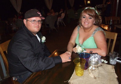 Image: Colin Newman and Emily Stiles enjoy listening to the music while visiting.