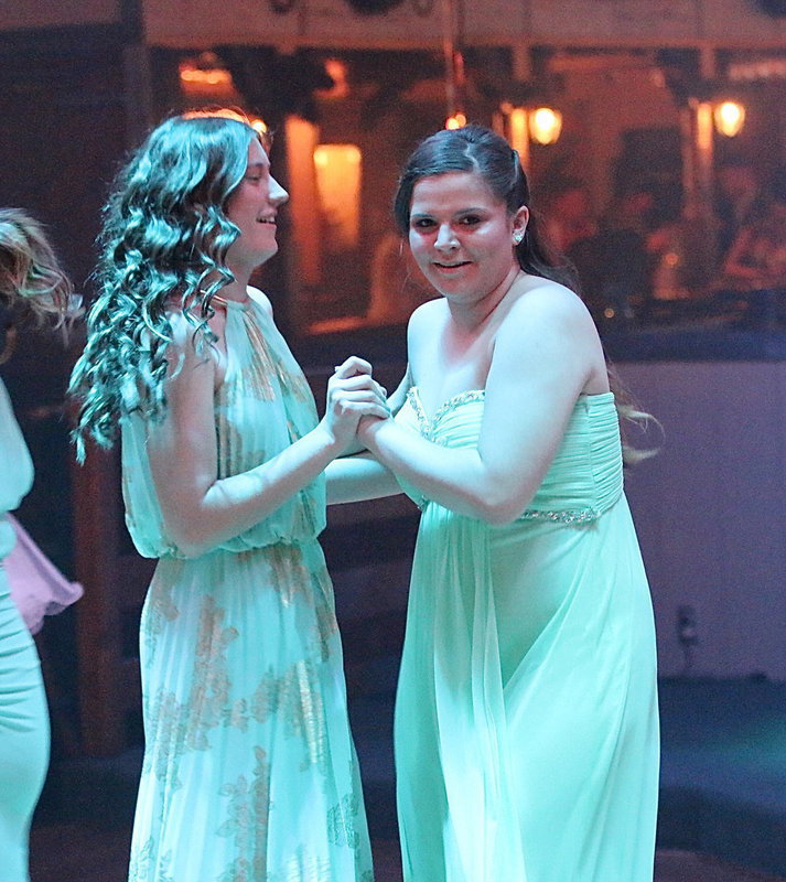 Image: Whitney Wolaver and Reagan Adams usually create the music as band members instead of trying to dance to it.