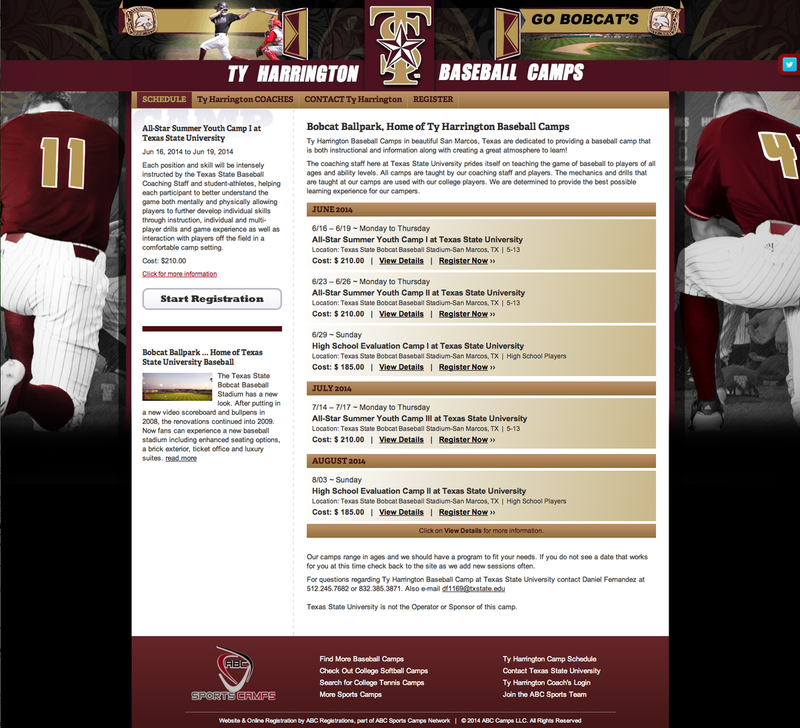 Image: College level summer baseball camps are also being conducted thru Texas State Baseball