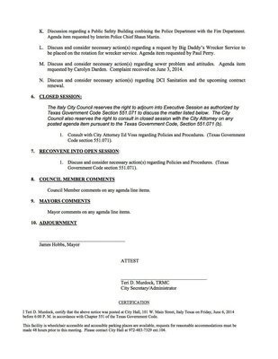 Image: Agenda – page 2