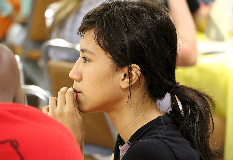 Image: Johnny Campos is serious about winning the survival game.