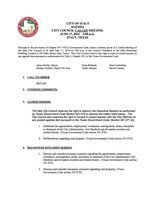 Image: Agenda – page 1