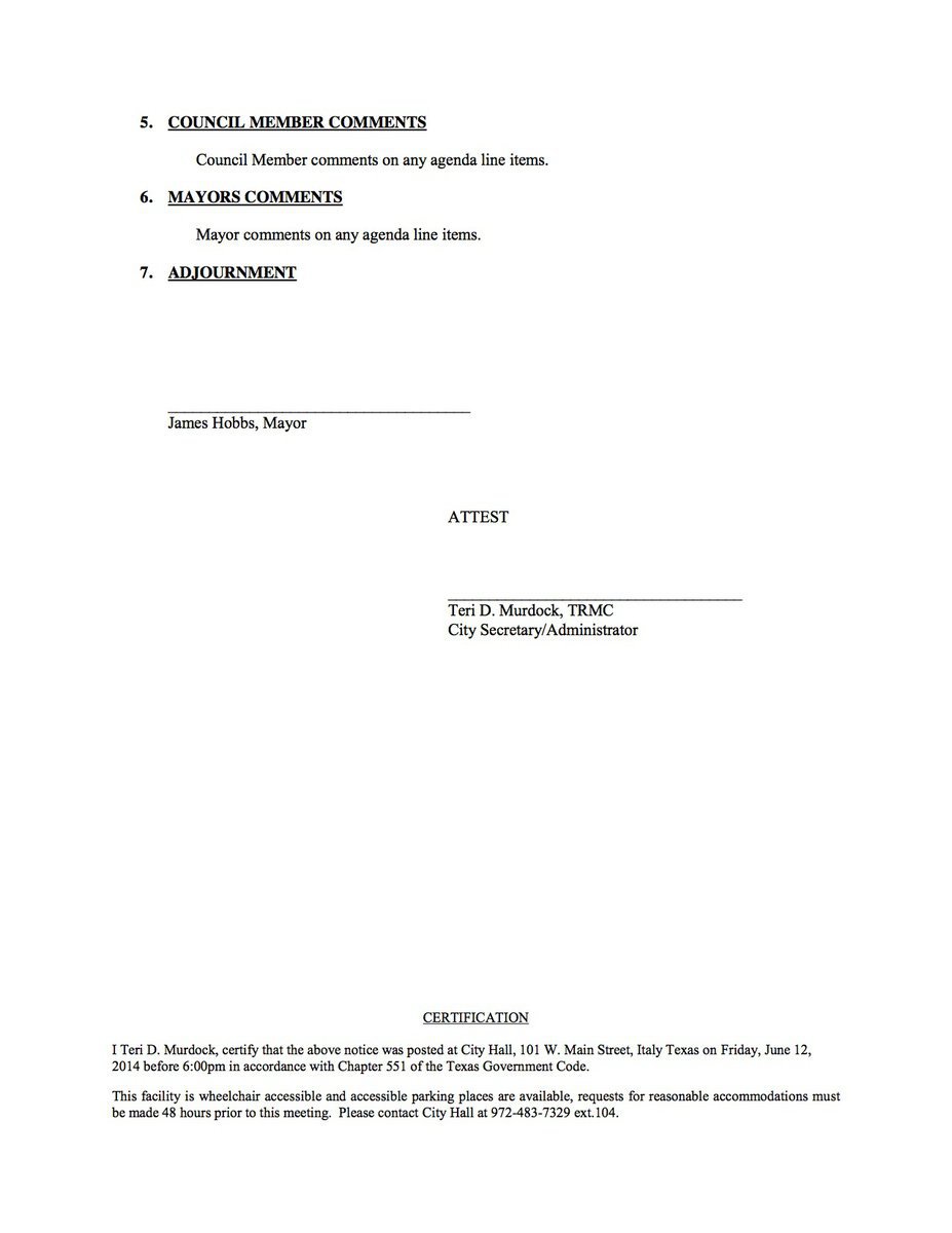 Image: Agenda – page 2