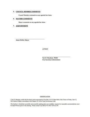 Image: Agenda – page 2