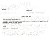 Image: Annual Drinking Water Quality Report – page 1