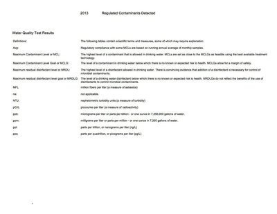 Image: Annual Drinking Water Quality Report – page 3