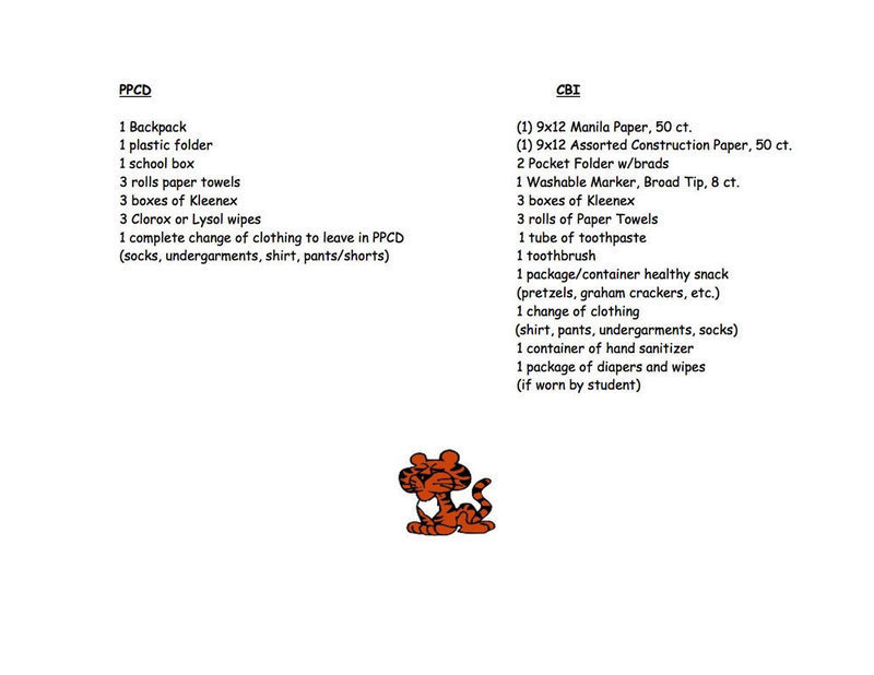 Image: 2014-2015 Stafford Elementary School Supply List – PPCD/CBI