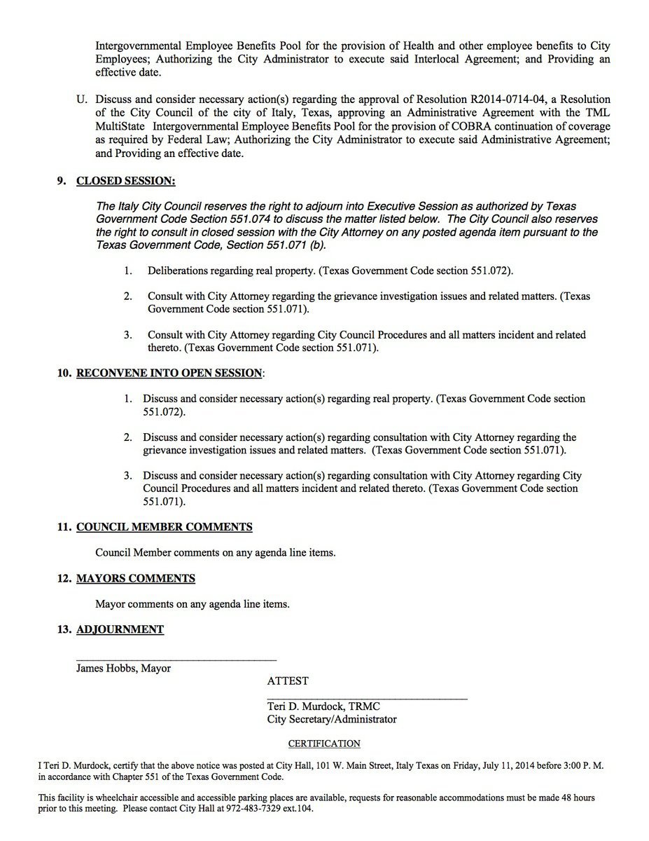 Image: Agenda – page 3