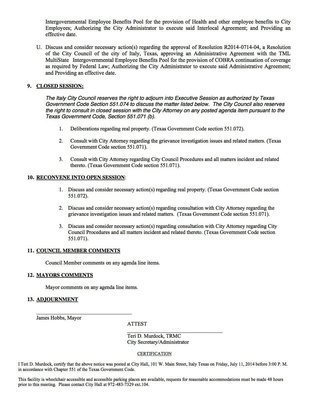 Image: Agenda – page 3