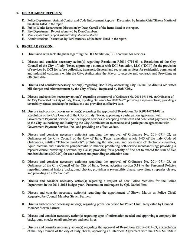 Image: Agenda – page 2