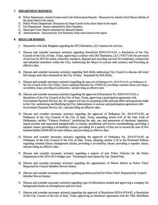 Image: Agenda – page 2
