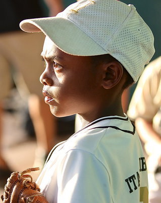 Image: Ty Anderson(13) has his glove and is ready to take the field.