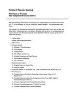 Image: Agenda – page 1