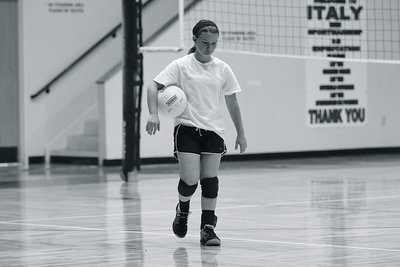 Image: Tara Wallis, a senior, has entered the building.