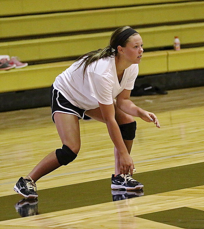 Image: Bailey Eubank digs in for her senior season.