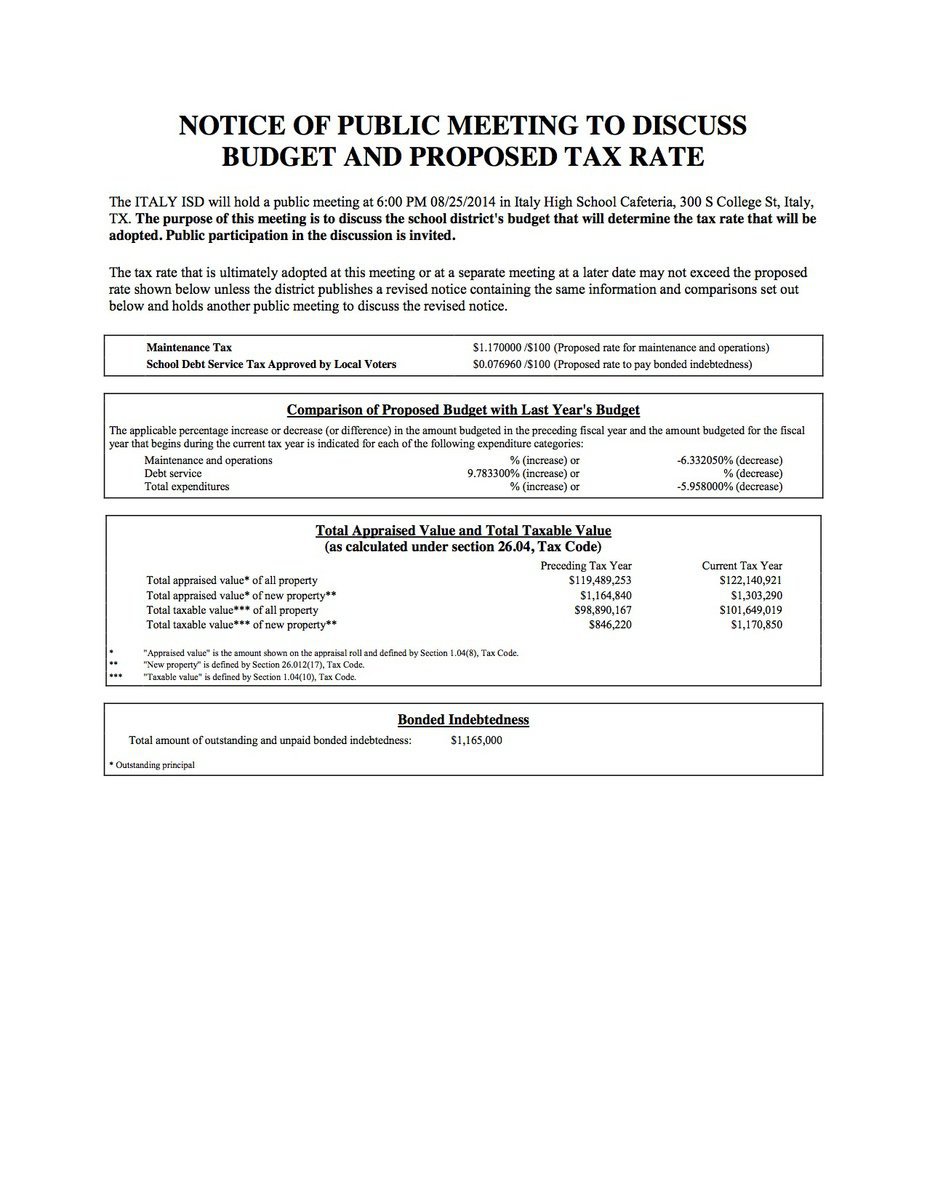 Image: Hearing notice – page 1