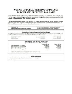 Image: Hearing notice – page 1