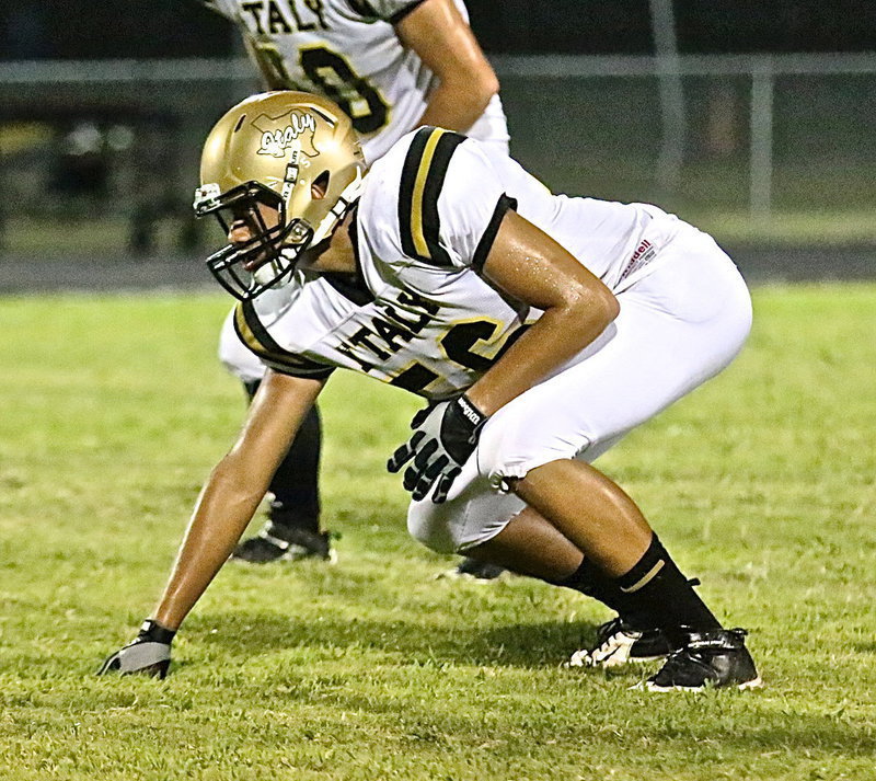 Image: David De La Hoya(56) is set to go from his defensive end position.