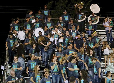 Image: The Gladiator Regiment Band is even loud when they are not playing their instruments.