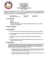 Image: Agenda – page 1