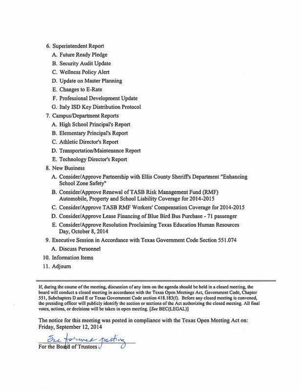 Image: Meeting Cancellation Notice – page 2