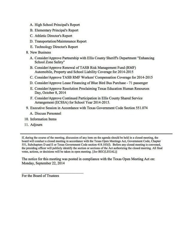 Image: Agenda – page 2