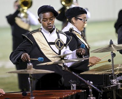 Image: Byron Lusk, II, and Lorena Rodriguez are front and center to the halftime show.