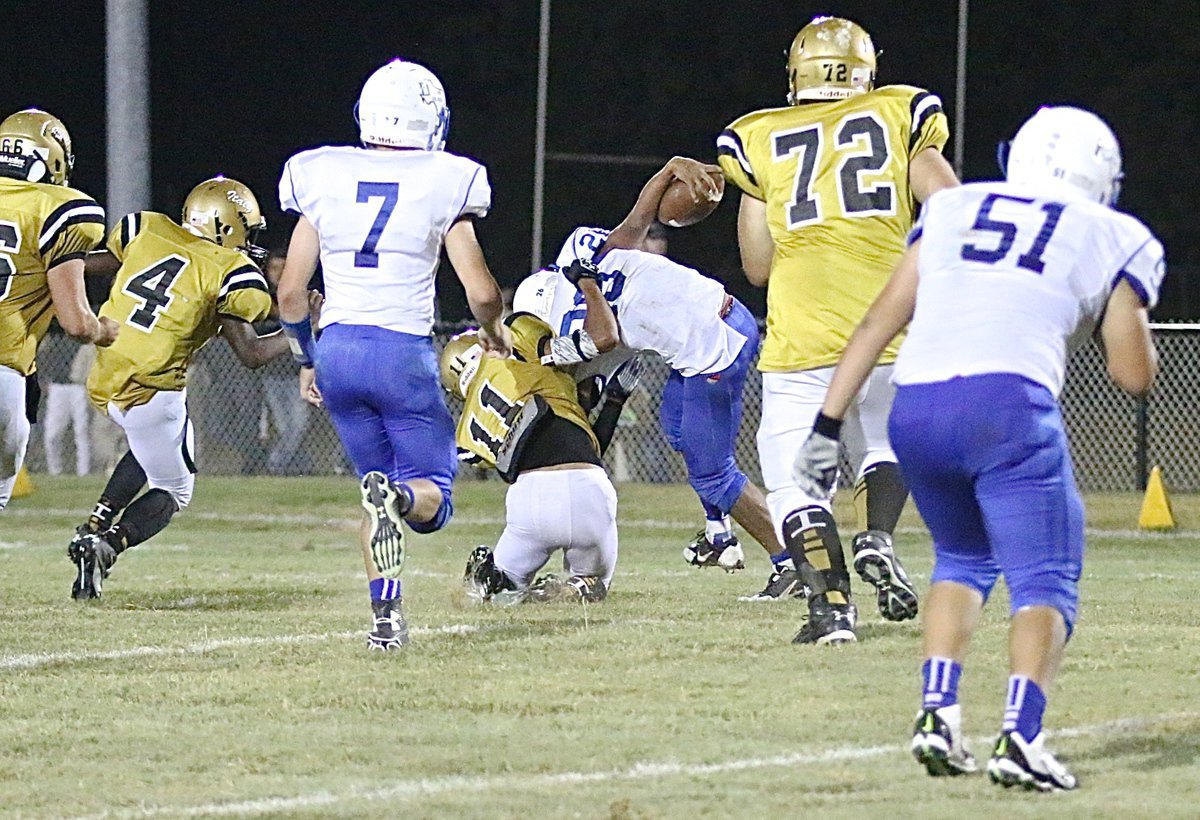 Image: Gladiator Fabian Cortez(11) captures a Polar Bear on the loose.