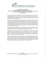 Image: TxDot Public Meeting Notice