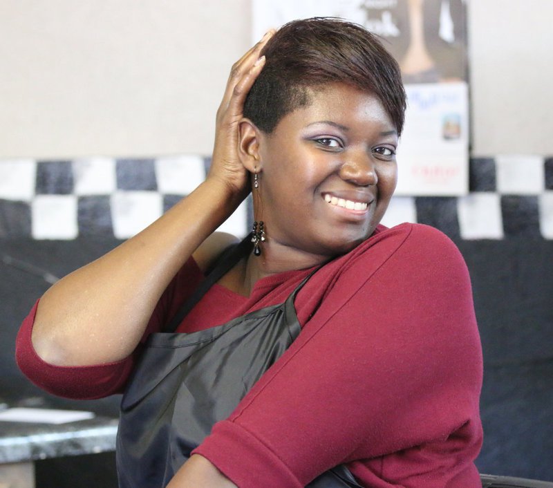 Image: Beautician Na’Koia Hailey, aka KoKoFiveO, was looking lovely herself during Customer Appreciation Day. KoKoFiveO offers relaxes, styles, quick weaves, sew-ins, coloring, etc., to the Dynamic Kut’z clientele.