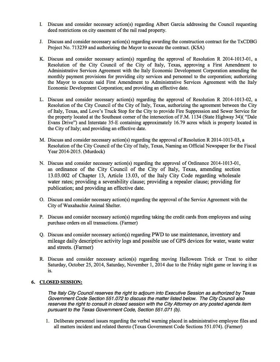 Image: Agenda – page 2