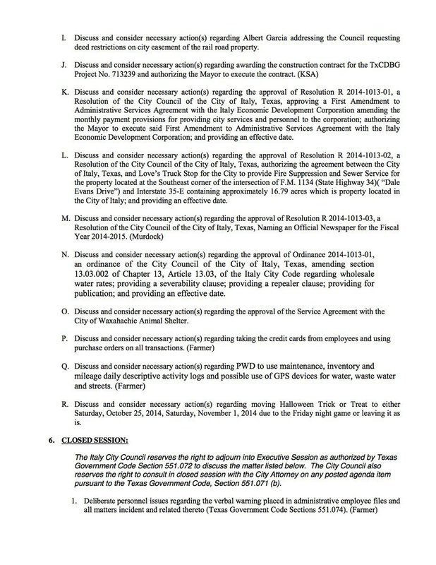 Image: Agenda – page 2