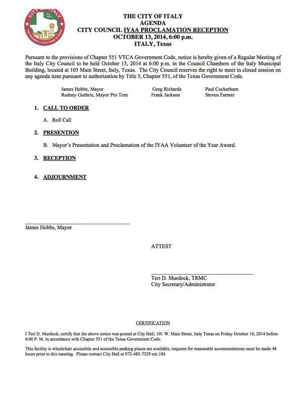 Image: Proclamation Reception