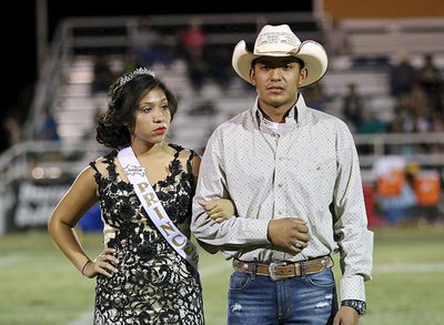 Image: Homecoming Junior Princess Julissa Hernandez is escorted by Pedro Hernandez.