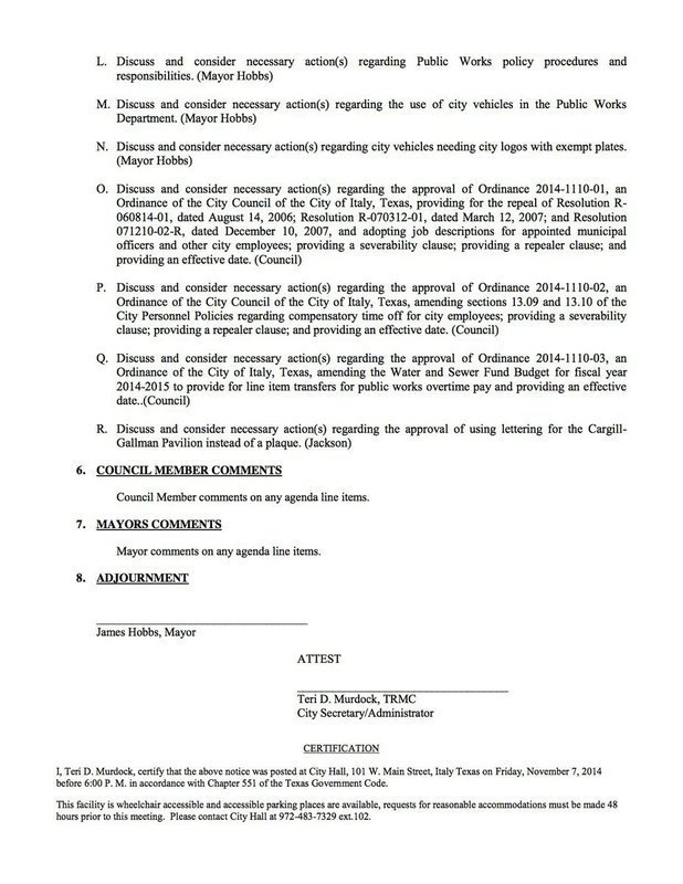 Image: Agenda – page 2
