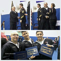 Image: Former Italy High School student-athlete and now Naval Electricians Mate 3rd class petty officer Zachary Hernandez who will be in town for a short visit during the Christmas holiday after graduating Nuclear Field A-School in November.