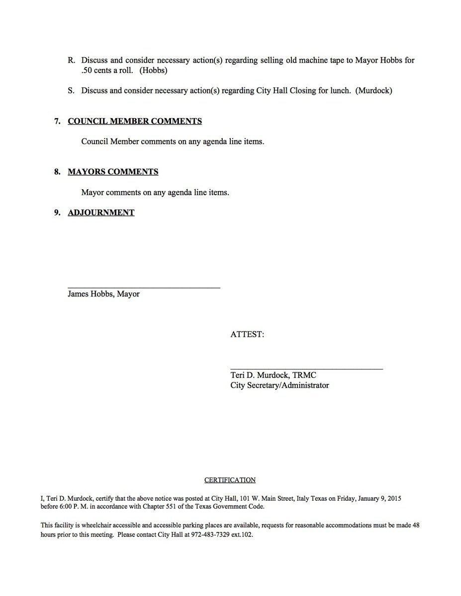 Image: Agenda – page 3