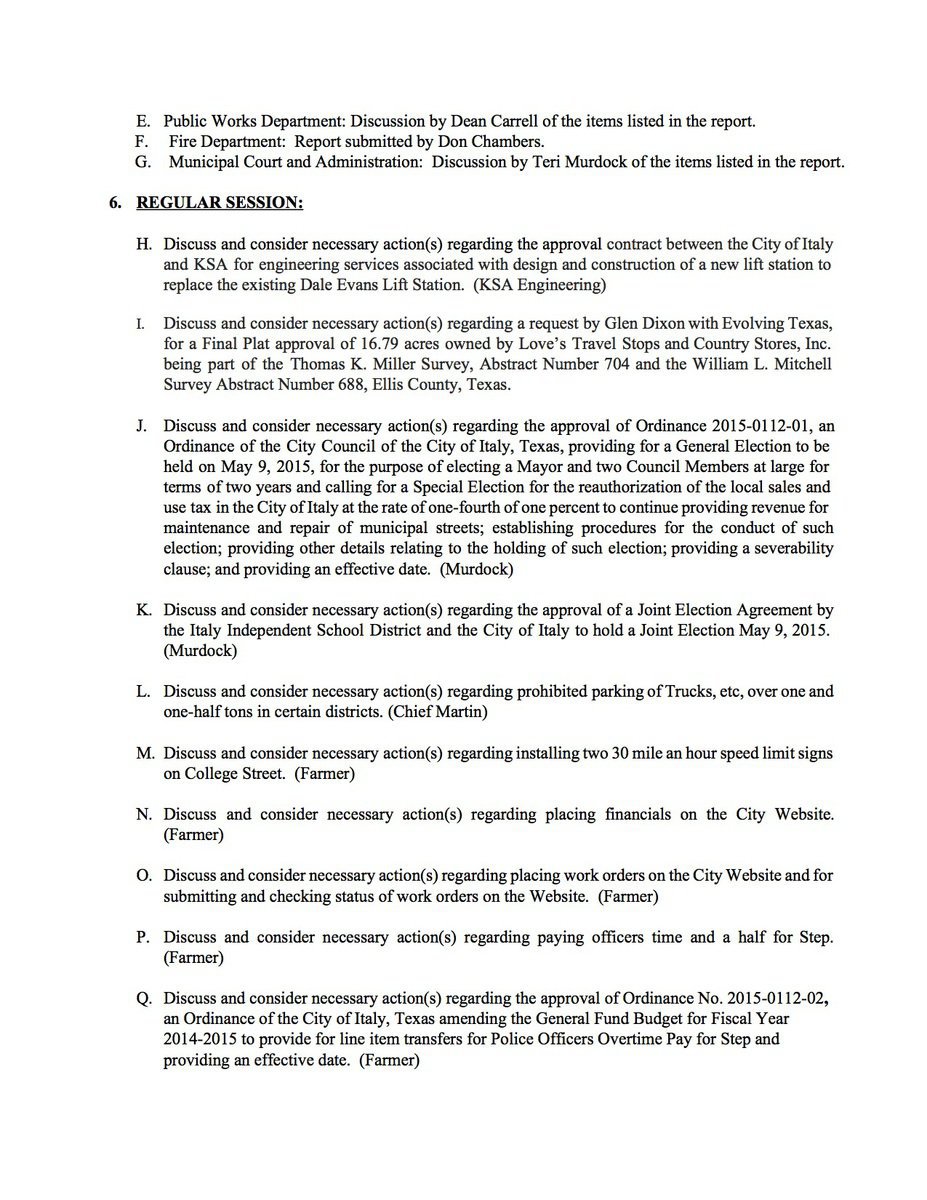 Image: Agenda – page 2