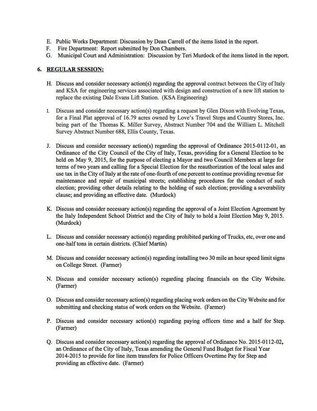 Image: Agenda – page 2