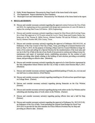 Image: Agenda – page 2