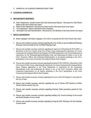 Image: Agenda – page 2
