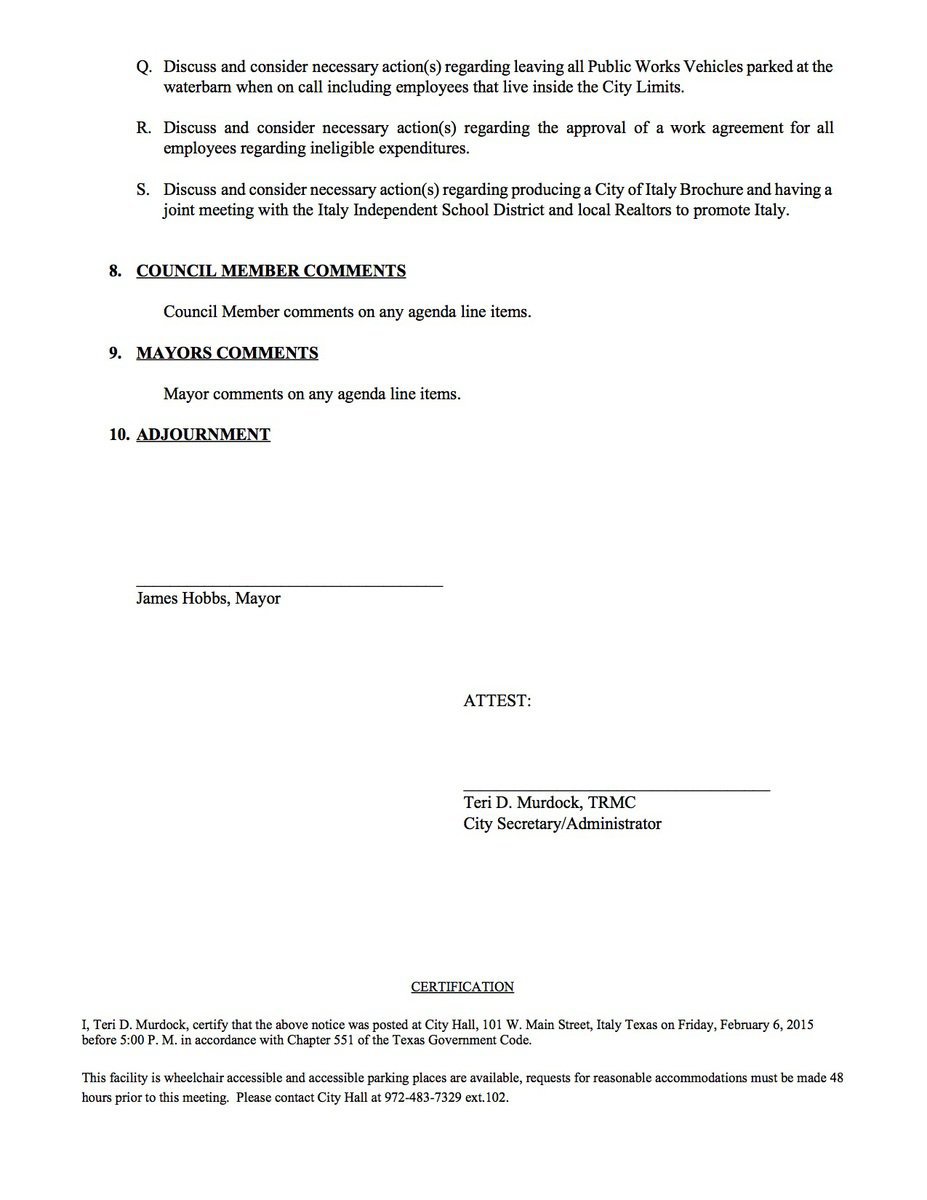 Image: Agenda – page 3