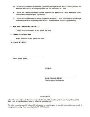 Image: Agenda – page 3