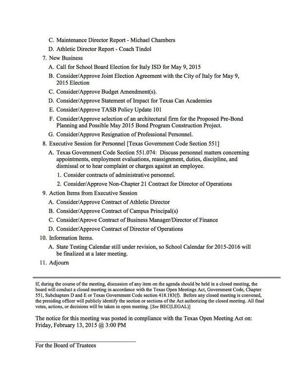 Image: Agenda – page 2