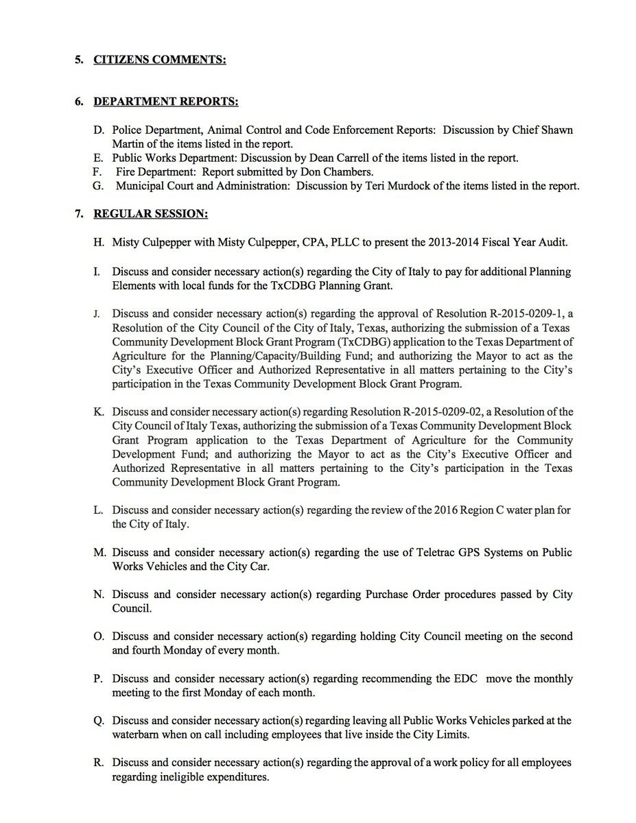 Image: Agenda – page  2