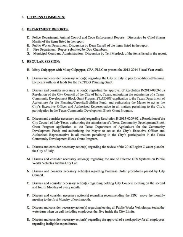 Image: Agenda – page  2