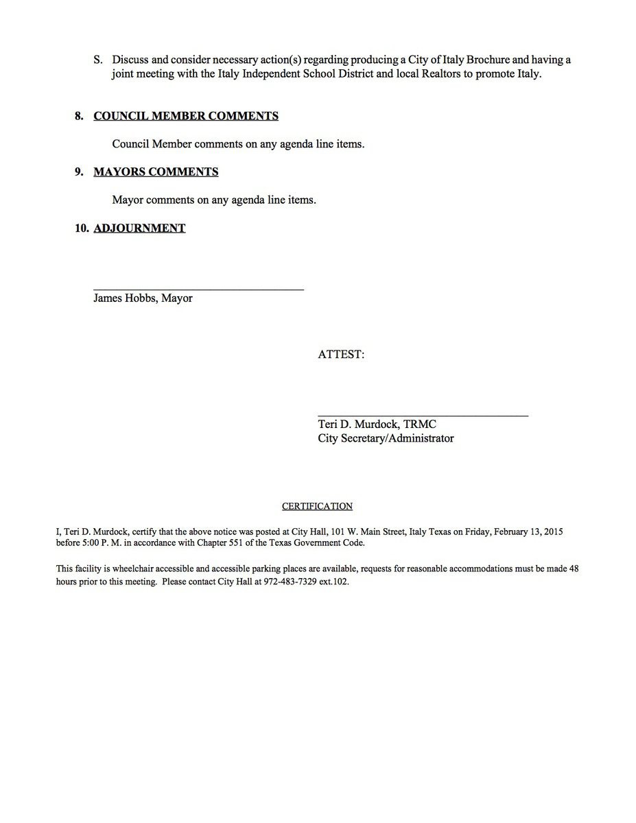 Image: Agenda – page 3