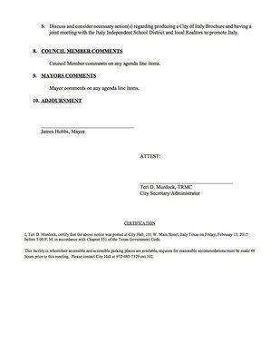 Image: Agenda – page 3